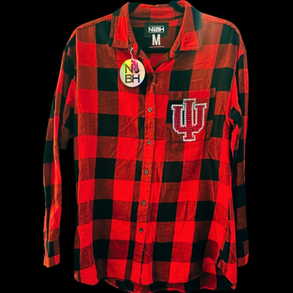 Indiana Hoosiers Oversized Flannel